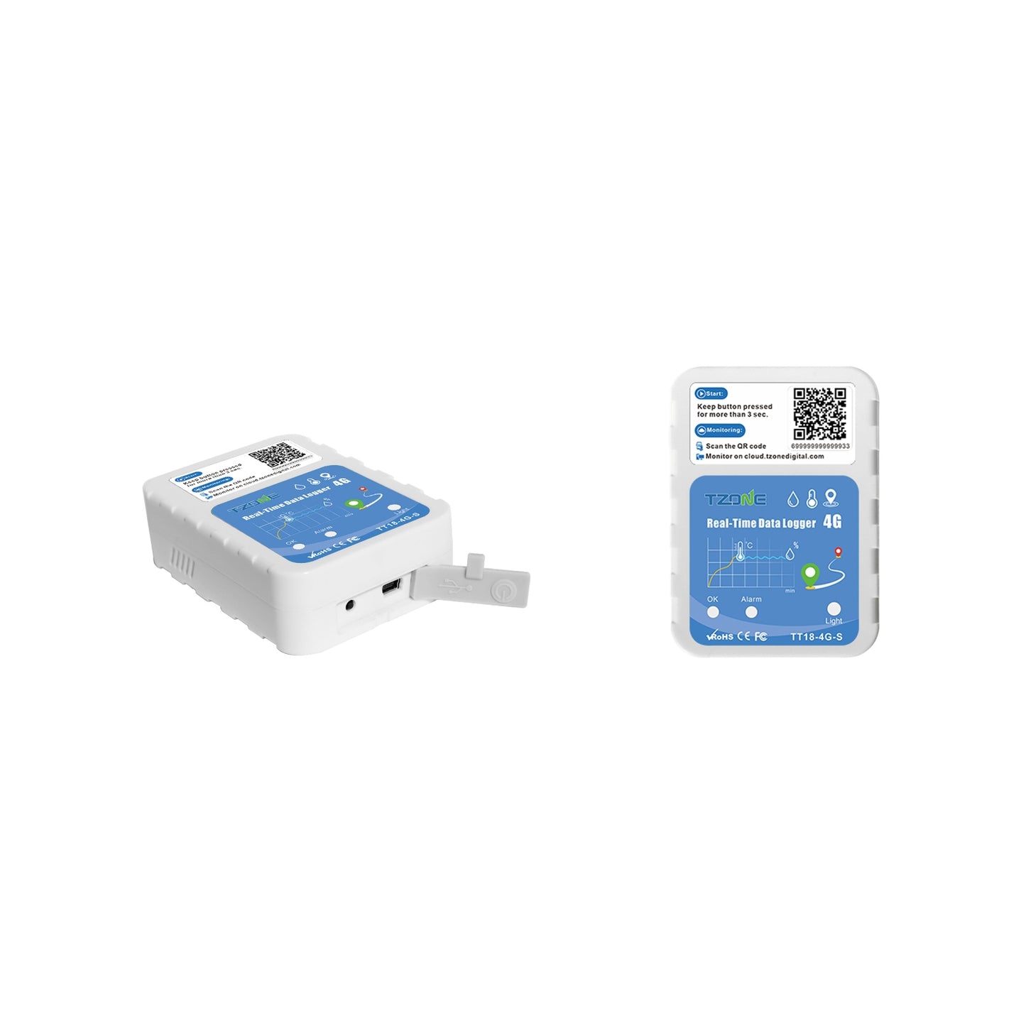 TT18 4G - Monitor de temperatura, Humedad, Luz + Location